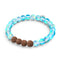 lueur karmique | Verre de sirène x Rudraksha | Bracelet Mala